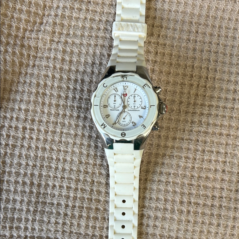 White Chronograph Watch